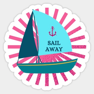 Sail Away Sticker